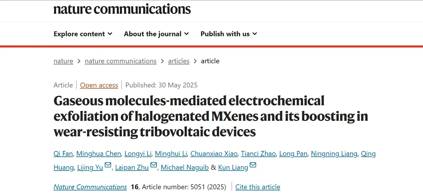 Gaseous Molecules-mediated Electrochemical Exfoliation of Halogenated MXenes & its Boosting in Wear-Resisting Tribovoltaic